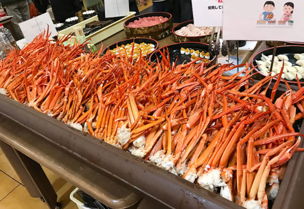 浜坂 渡辺水産 昼食 食べ放題 飲み放題 紅ズワイガニ