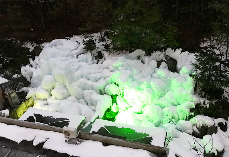 奥飛騨薬師のゆ 本陣 別館1F 大浴場 氷瀑