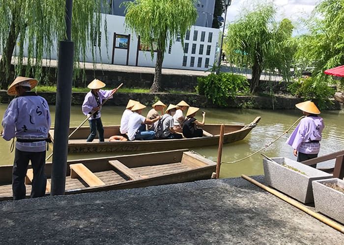 倉敷美観地区 倉敷川 川舟乗り