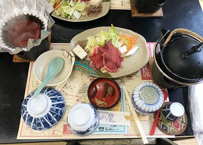 岡山 日帰り バスツアー 昼食 西の屋 すき焼き 松茸